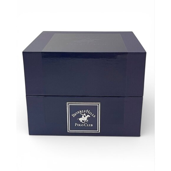 Beverly Hills Polo Club Mens Black Dial Chronograph Watch In Original Box, New - Picture 8 of 11